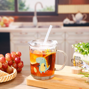HECION Vasos para Bebidas, Té de Frutas y Agua, Vasos para Café y Bebidas Heladas con Pajitas, Muy Populares, Vaso de Agua para Niños - Product Image 5