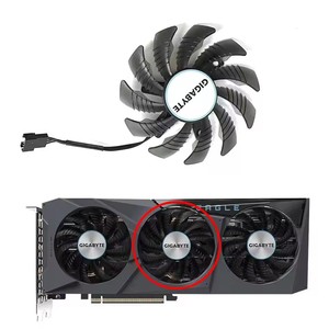 3 Ventiladores Nuevos de 4 Pines y 75 mm PLD08010S12HH para GPU RTX <span class=keywords><strong>3070</strong></span>, compatibles con la tarjeta gráfica Gigabyte GeForce RTX <span class=keywords><strong>3070</strong></span> <span class=keywords><strong>Ti</strong></span> <span class=keywords><strong>EAGLE</strong></span> OC 8G Falcon - Product Image 3