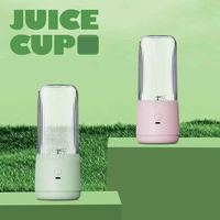 380ML Rechargeable Portable Juicer Blender Fraîchement Pressé Jus Mixer Sécurité Personnelle 6 Lames Mini Juicer
