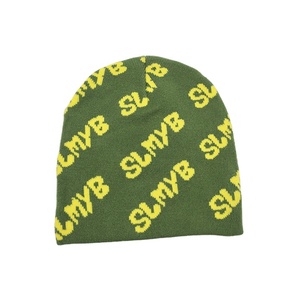 Acrylic All Over Print Reversible Jacquard Cuffless Slouchy Baggy Soft Beanie Gorras <b>Winter</b> Skull Casquette Toques Knitted <b>Hats</b> - Product Image 4