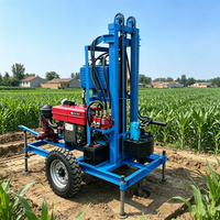 Máquina Perforadora Rotativa Portátil de 12hp, 22hp, 30hp con Motor Diésel, Equipo de Perforación de Pozos de Agua, 220v, con Ruedas para Perforación de Pozos