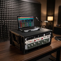 Flight case robuste 4U de 19 pouces pour équipement audio, moulé par injection, étanche IP65, anti-poussière et antichoc