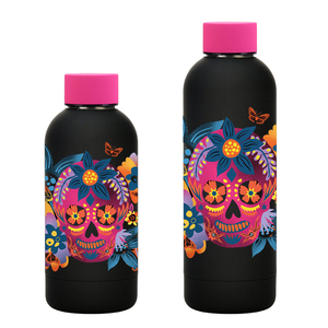 Nouvelle bouteille d'eau et ensemble de gobelets de grande capacité de style mexicain créatif, motif de crâne de dessin animé mignon, rock and roll, Halloween, Pâques - Product Image 4