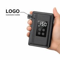 Pompe à air électrique numérique sans fil pour pneus de vélo, 25L/min, rechargeable par USB, lumière LED, portable, matériau ABS, 0-60 PSI, OEM/ODM