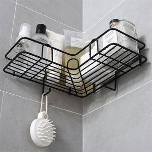 Salle de bain cuisine poinçon cadre d'angle étagère de <span class=keywords><strong>douche</strong></span> en fer forgé shampooing support de rangement avec ventouse - Product Image 4