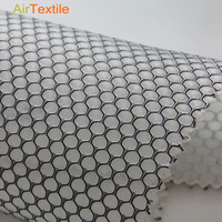 Tissu en maille 3D respirant en polyester OEKO-Tex Standard 2mm à trous ronds pour chaise, sac, chaussures de sport