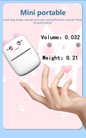 Cadeau pour enfants HL, MINI imprimante thermique portable sans encre, BT 4.0, 200 DPI, impression de photos, autocollants, étiquettes, en stock, rose/bleu