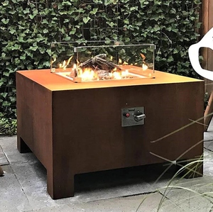 Customized Propane Gas Fireplace Outdoor Corten Steel <b>Fire</b> <b>Pit</b> - Product Image 4