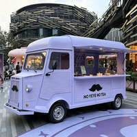 Chariot alimentaire électrique multifonctionnel à quatre roues en acier inoxydable résistant à la rouille, garantie 1 an, pour vignobles, lait, thé, restauration rapide, glaces