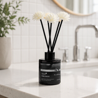 Recharges d'huile pour diffuseur à bâtonnets personnalisées, parfum lavande et jasmin, avec bâtonnets diffuseurs, parfum d'ambiance longue durée pour chambre et salle de bain