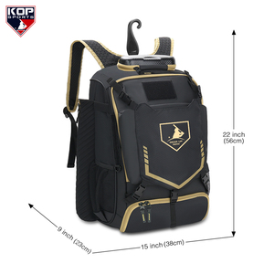 Vàng Đen Bóng Chày BAT túi bóng mềm Ba lô - Product Image 2