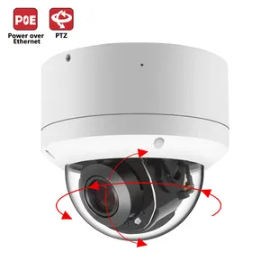 8MP 5X Zoom PTZ IP POE Caméra longue portée étanche IR 4K Intérieur Extérieur CCTV Sécurité Caméra réseau Dôme