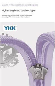 2025 unisexe grande capacité chariot bagages nouvelle ouverture avant étanche Spinner valise fermeture éclair étendue couche <span class=keywords><strong>supplémentaire</strong></span> Simple - Product Image 2