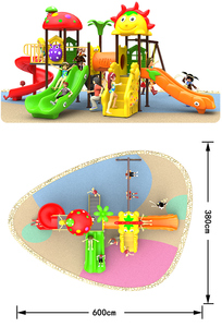 Attrezzature da gioco all'aperto in plastica per bambini di grandi dimensioni parco giochi per bambini all'aperto parco giochi per parchi giochi residenziali - Product Image 3