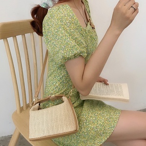 Sac de plage d'été grande capacité en paille, élégant, best-seller, pochette, sac à bandoulière, sac à main pour les vacances - Product Image 3