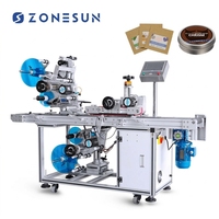 ZONESUN ZS-TB602 – Machine d'étiquetage automatique à Double tête, haute vitesse, pour sac de bouteille, autocollant, Surface plate, haut et bas