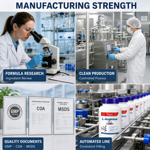 Fabricante de Suplementos de L-Arginina Shecome con Certificación GMP para Hombres, Apoyo Energético e Inmunológico, L-Arginina 200, Cápsulas de L-Arginina - Product Image 3