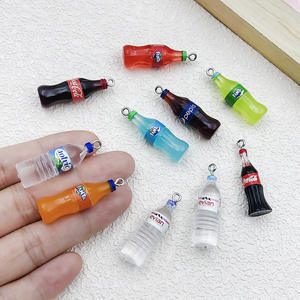 เรซิ่นจำลองรูปทรงขวดน้ำแร่สามมิติ 10 ชิ้น สำหรับทำสร้อยคอ ต่างหู พวงกุญแจ และเครื่องประดับอื่นๆ - Product Image 4