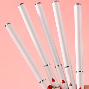 Ensemble de pinceaux pour nail art avec manche métallique, stylo liner, logo personnalisé OEM ODM, pinceaux professionnels pour la manucure et la peinture des ongles en salon - Product Image 4