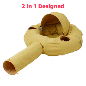 <span class=keywords><strong>Cat</strong></span> <span class=keywords><strong>Tunnel</strong></span> letto con tappetino centrale, <span class=keywords><strong>Tunnel</strong></span> per gatti per interni con 4 palle appese e 6 spioncino, <span class=keywords><strong>Tunnel</strong></span> per ciambelle per gatti grandi Ca - Product Image 5