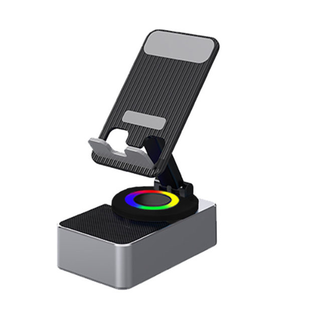2025 New Arrival 4-in-1 Wireless Induction Speaker with Phone Holder