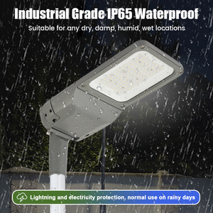 ไฟถนนอัจฉริยะอลูมิเนียมสำหรับภายนอกอาคาร กันน้ำระดับ IP65 กำลังไฟ 200W 150W 100W 50W พร้อมโมดูล LED สำหรับพื้นที่สาธารณะและไฟส่องสว่างบนถนน - Product Image 1