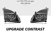Nouveaux phares LED pour voiture avec clignotants séquentiels, boîtier noir, pour Toyota Prado FJ 120 (2002-2009), mise à niveau des phares avant