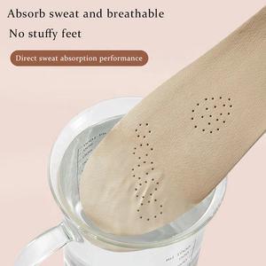 Plantillas de látex de piel de vaca para zapatos, plantilla deportiva de látex, soporte de arco, almohadillas para zapatos, insertos de plantilla para fascitis plantar que absorben los golpes - Product Image 5