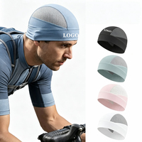 Gorra de malla transpirable con logo personalizado, ligera, de secado rápido, forro para casco deportivo para hombres y mujeres, gorro refrescante para ciclismo, gorra para casco de seguridad.
