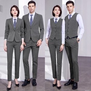 Unisex Business Suit Long Sleeve Polyester Fall 2024 Workwear Comfortable Professional Commuter Style - Product Image 2