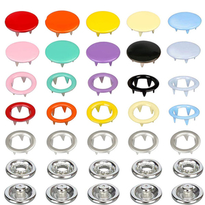 Vente en gros 10 Mm 200 ensembles <span class=keywords><strong>de</strong></span> boutons à rivets rapides en cuir boutons pression en métal avec pince à fixation Kit d'outils <span class=keywords><strong>de</strong></span> presse - Product Image 2