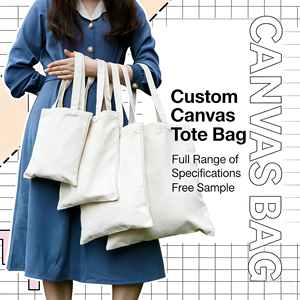 Borsa Shopper Riutilizzabile in Tela di Cotone con Manici per Artigianato, <span class=keywords><strong>Fai</strong></span>-da-Te, Regali, Sublimazione, Pubblicità e Promozione - Product Image 1