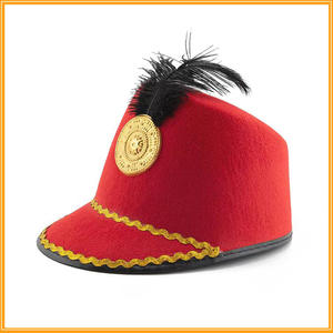 Hot Marching Band Hat para adultos Cascanueces Guardias con desfile de plumas Halloween Mardi Gras Drum Major Parade Knight Halloween - Product Image 3