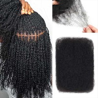 Extensions de cheveux humains vierges brésiliens 100 % naturels, bruts, afro crépus bouclés, cuticules alignées, en vrac, pour dreadlocks, micro-liens/fusion