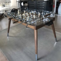 Table de football de luxe transparente pour la maison, jeu interactif en bois massif personnalisable, marque ZYCY, pour salon et loisirs