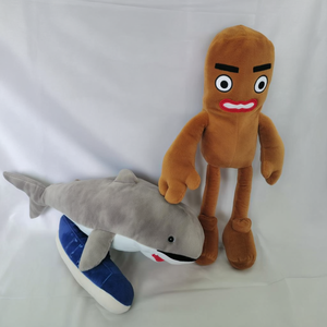 Nuevos juguetes de peluche engañosos, <span class=keywords><strong>figuras</strong></span> de palo de madera, lindos zapatos para correr, muñecas de tiburón, divertidas muñecas de peluche - Product Image 3