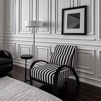 Fauteuil individuel minimaliste nordique de haute qualité, vente directe usine, style mi-siècle, écologique, pour salon, bureau et salle à manger
