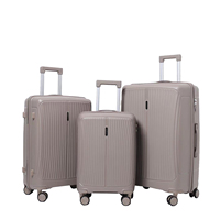 Tirador al mejor precio de venta al por mayor personalizado PP carcasa dura equipaje viaje Trolley Case Bag 3 PCS Set maleta