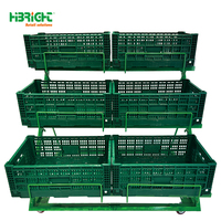 Étagères de magasin de détail de supermarché présentoir de fruits en bois et support de légumes avec table de promotion de caisses