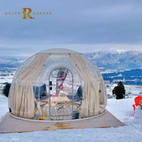 Dôme transparent moderne pour hôtel, villa, parc, café en plein air, résistant aux intempéries, en forme de dôme de montagne, pour le glamping