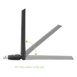 Adaptador <span class=keywords><strong>USB</strong></span> WiFi Bluetooth 2 en 1 de 600 Mbps, Tarjeta de Red de Doble Banda 2.4G 5GHz, Antena Wi-Fi, Mini Receptor Inalámbrico para PC y Laptop - Product Image 4