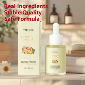 Huile Visage au Curcuma Marque Blanche, au Gingembre, Naturelle, Hydratante, Éclaircissante, <span class=keywords><strong>Anti</strong></span>-Âge, Soin Unifiant le Teint pour Femmes <span class=keywords><strong>Noires</strong></span>, Sérum Huileux pour Soins de la Peau - Product Image 1