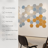Panneau Acoustique Hexagonal Moderne Haute Densité en Feutre de Polyester Insonorisant pour Salon, Studio, Appartement, Entrepôt - Réduction du Bruit