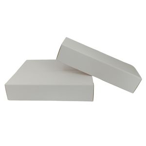 للبيع بالجملة صناديق تعبئة بطاقات من الورق المقوى بيضاء مضلعة بشعار مطبوع حسب الطلب صناديق تعبئة بطاقات لشحن الشموع محفظة بريد - Product Image 2
