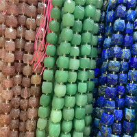 Perles en pierre naturelle irrégulière d'agate cristalline facettée, accessoires de bijoux, perles en vrac pour la fabrication de bijoux, vente en gros