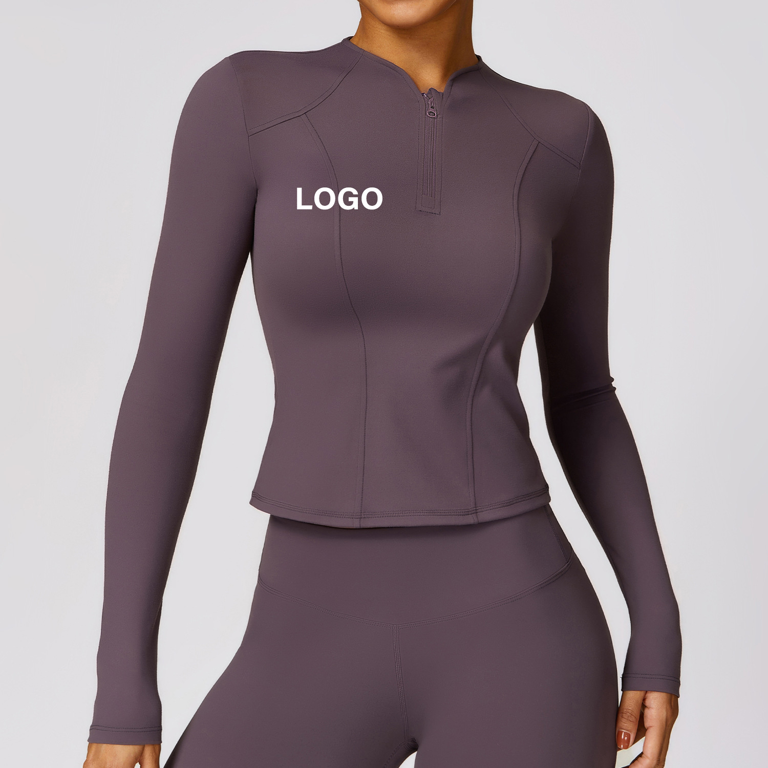 Women Stretchy Super Soft Quick Dry Compression Slimming Long Sleeve Fitness Top