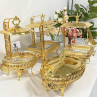Plat de Réchaud de Luxe en Verre pour Mariage, Chauffe-Plats de Buffet, Ensemble de Traiteur Rond pour Hôtellerie, Chafing Dish Chauffé au Combustible pour Usage Professionnel