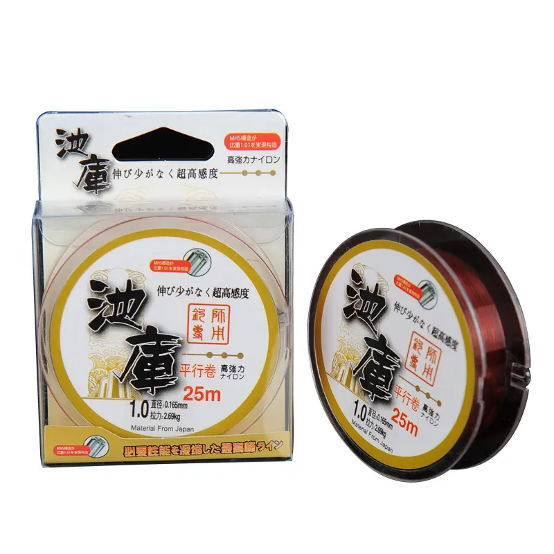 0.4#-6# Manufacturers 25 Meters Strong Pull Do Not Play Reel Hand Pole Platform Fishing Line Main Line Wholesale Nylon