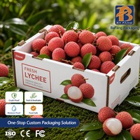 Umweltfreundliche Obstboxen aus recycelbaren Materialien, leicht und ideal für die Verpackung von Äpfeln, Orangen und Beeren.