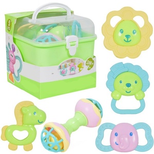 Jouet musical éducatif en silicone souple, hochet gonflable lumineux, cloche à manivelle, boîte de rangement, jouet de dentition pour bébé garçon et fille de 0 à 2 ans - Product Image 4